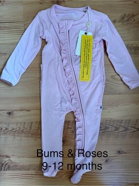 Bums & Roses Pink Ruffle Convertible Romper